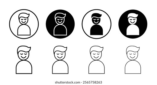 Pleasure icon Black and white outline vector