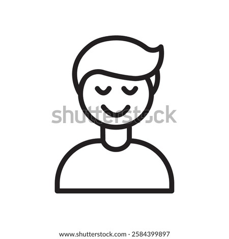 Pleasure icon black and white vector outline sign