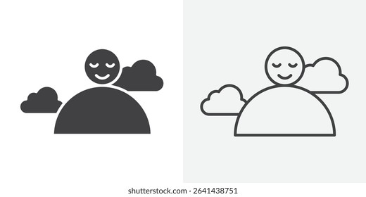 Pleasure icon Line graphics illustration