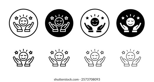 Pleasure icon Thin line art isolated