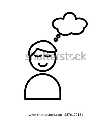 Pleasure icon vector outline logo sign