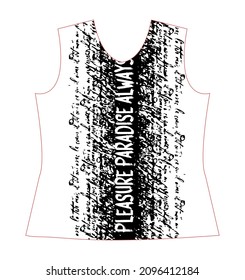 Pleasure paradise always sun,  slogan lovely graphic design and cute flowers graphic design print for tee and t shirt and fabric.