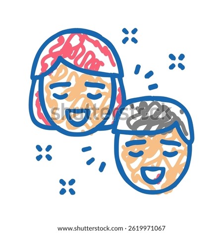 pleasure relationship doodle icon sketch vector. pleasure relationship sign. isolated symbol illustration