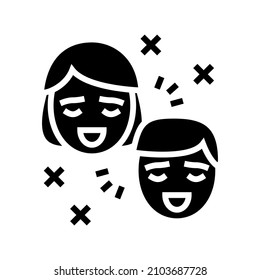 pleasure relationship glyph icon vector. pleasure relationship sign. isolated contour symbol black illustration