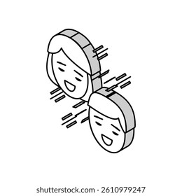 pleasure relationship isometric icon vector. pleasure relationship sign. isolated symbol illustration