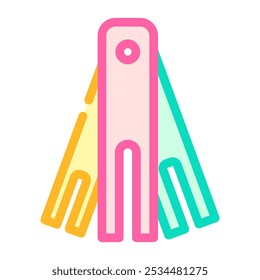 pleating tool dressmaking fashion color icon vector. pleating tool dressmaking fashion sign. isolated symbol illustration