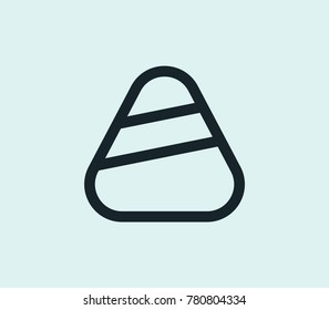Plectrum icon line isolated on clean background. Pick concept drawing icon line in modern style. Vector illustration for your web site mobile logo app UI design.