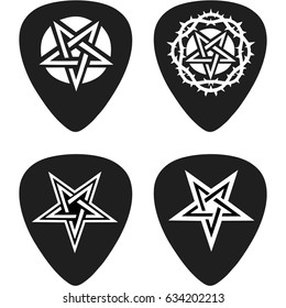 Plectrum with pentagram