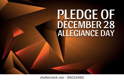 Pledge of Allegiance Day.Geometric design suitable for greeting card poster and banner