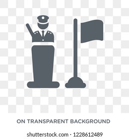 Pledge icon. Pledge design concept from Army collection. Simple element vector illustration on transparent background.