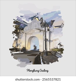 Plengkung Gading is a surrounding wall at the Jogja Palace