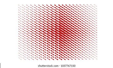 Plenty of red small dots at white background