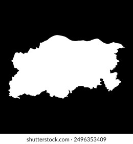 Pleven Province map, province of Bulgaria. Vector illustration.