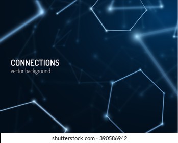 Plexus connections background. Vector eps10. Can be used as communications or technology, science concepts. 