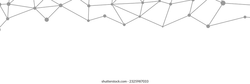 Plexus mesh geometric background. Dots connected by lines. Technology abstract background. Minimalist backdrop. Vector