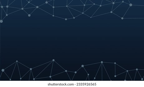 Plexus mesh geometric background. Dots connected by lines. Technology abstract dark background. Minimalist backdrop. Vector