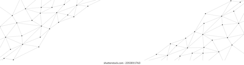 Plexus mesh geometric background. Dots connected by lines. Technology abstract background. Minimalist backdrop. Vector
