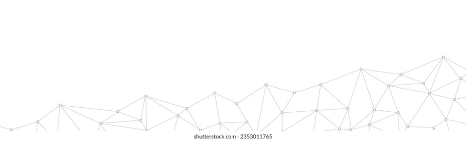 Plexus mesh geometric background. Dots connected by lines. Technology abstract background. Minimalist mesh backdrop. Vector