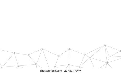Plexus mesh geometric background. Dots connected by lines. Technology abstract background. Minimalist mesh backdrop. Vector