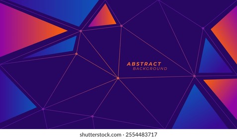 Plexus modern polygonal background vector