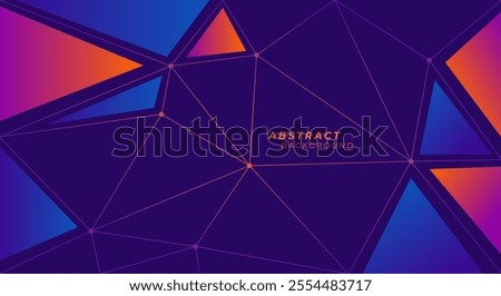 Plexus modern polygonal background vector