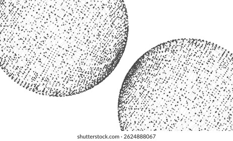 Forma do plexo. Pontos conectados por linhas. Abstrai duas esferas. Malha minimalista. Forma poligonal abstrata.