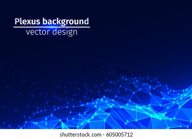 plexus volume composition white gray points line plane blue light