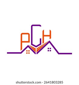 PLH Real State logo design, PLH simple and modern logo. PLH luxurious alphabet design  