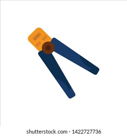 Plier, Building, Construction, Crimping, Tool, Work  Flat Color Icon. Vector icon banner Template