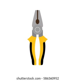 Plier construction tool icon vector illustration graphic design