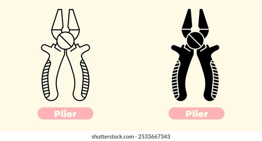 Plier Icon - Clean and Modern Design.
