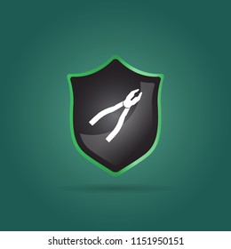 plier icon. construction tool