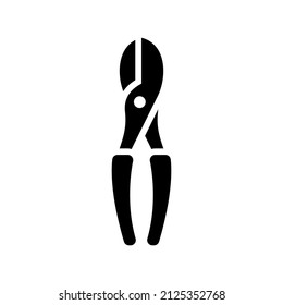 Plier icon isolated on white background