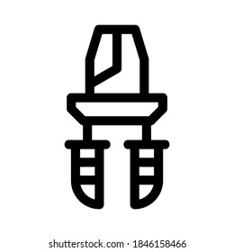 plier icon or logo isolated sign symbol vector illustration - high quality black style vector icons
