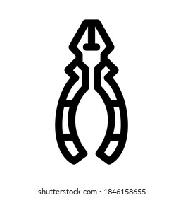 plier icon or logo isolated sign symbol vector illustration - high quality black style vector icons
