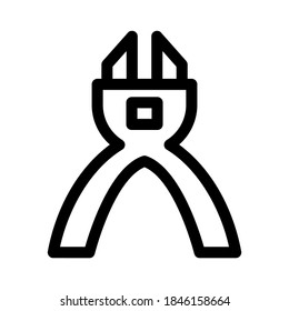 plier icon or logo isolated sign symbol vector illustration - high quality black style vector icons
