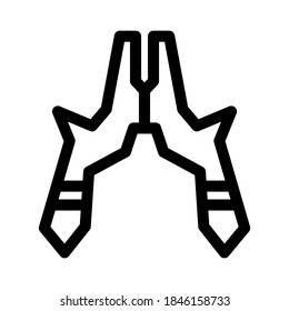 Symbol oder Logo einzeln auf Zeichen, Vektorgrafik - qualitativ hochwertige Vektorsymbole mit schwarzem Hintergrund
