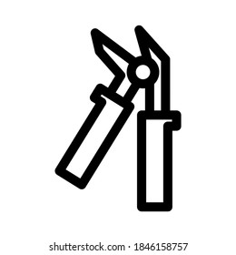 plier icon or logo isolated sign symbol vector illustration - high quality black style vector icons
