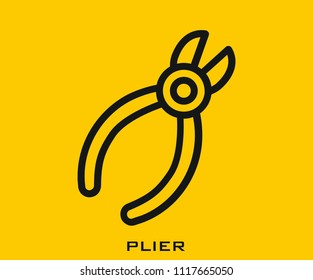 Plier icon signs