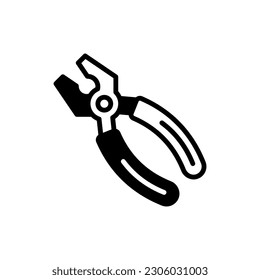 Plier icon in vector. Illustration