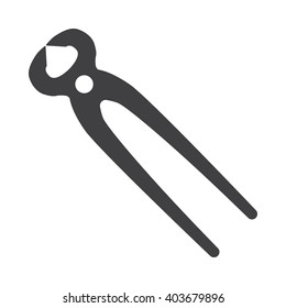plier icon Vector Illustration on the white background.