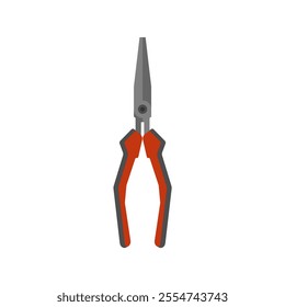 plier illustration vector flat design isolated on white background. pliers illustration of carpentry tools, work tools, building shops, and mechanical equipment.