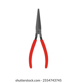 plier illustration vector flat design isolated on white background. pliers illustration of carpentry tools, work tools, building shops, and mechanical equipment.