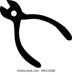 Plier Tong on white background