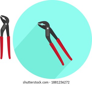 Herramienta Plier, ilustración, vector sobre fondo blanco.