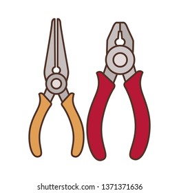 plier tool isolated icon
