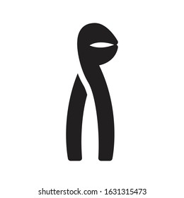plier vector glyph flat icon