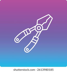 Plier vector icon. Can be used for printing, mobile and web applications.