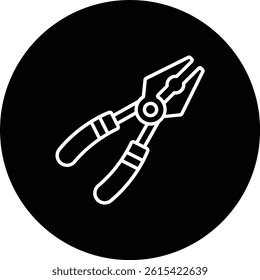 Plier vector icon. Can be used for printing, mobile and web applications.