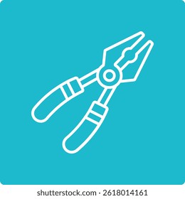 Plier vector icon. Can be used for printing, mobile and web applications.